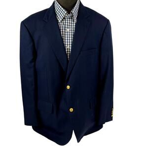 Southwick Peter Blair Men's Navy Long Sleeve Gold Button Jacket Coat Size‎ 46